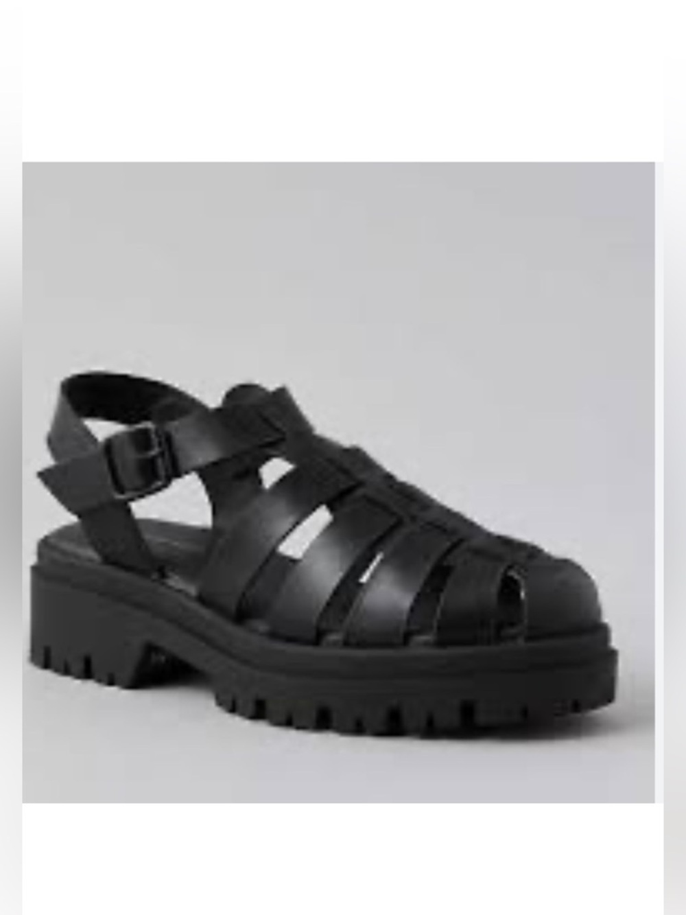 American Eagle Women's Fisherman Sandals - Black - SIZE 8 NWT